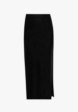 TWINSET MIDI CON SPACCO LATERALE - Gonna a tubino - nero