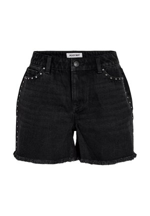Noisy May, NMSMILEY NW STUD SHORTS TNT/15 VI061BL - Short en jean - black denim