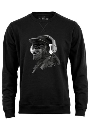 Cotton Prime AFFE MONKEY MIT DJ-KOPFHÖRER - Sweatshirt - schwarz