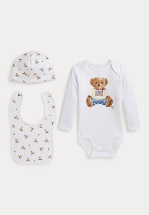 Polo Ralph Lauren POLO BEAR COTTON 3-PIECE GIFT SET - Müts - white/multi-coloured
