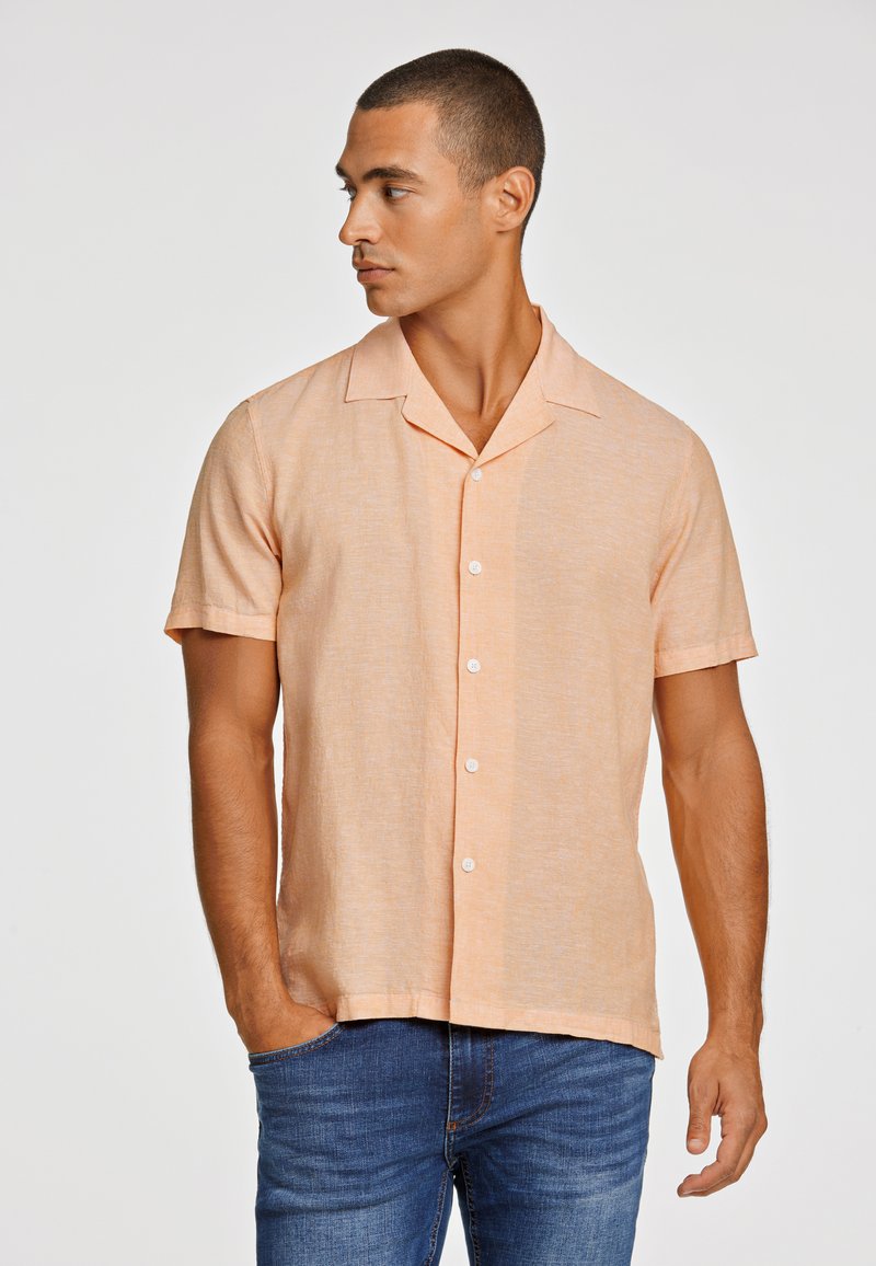 Lindbergh CASUAL RESORT - Camisa - lt orange