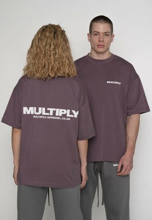 FONT  - Tricou cu imprimeu - black plum