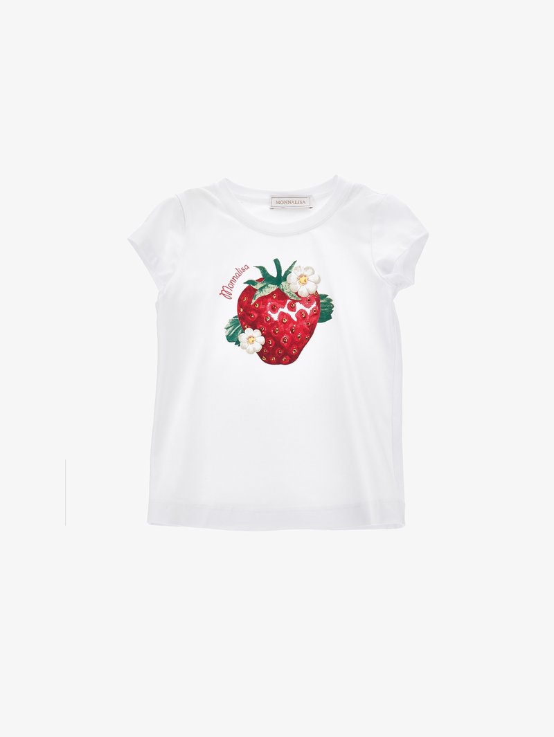 Monnalisa FRAGOLA - T-shirt print - white