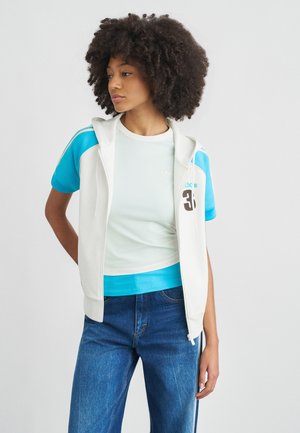 SUPERSTAR - Felpa con zip - off white/app sky rush