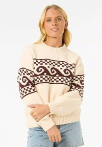 Rip Curl - CREW - Jumper - brown off white Thumbnail Image 1