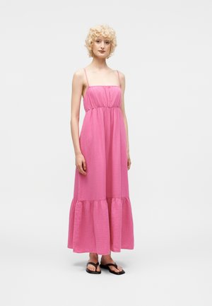GAP GAUZE EMPIRE WAIST MAXI DRESS - Μάξι φόρεμα - phoebe pink