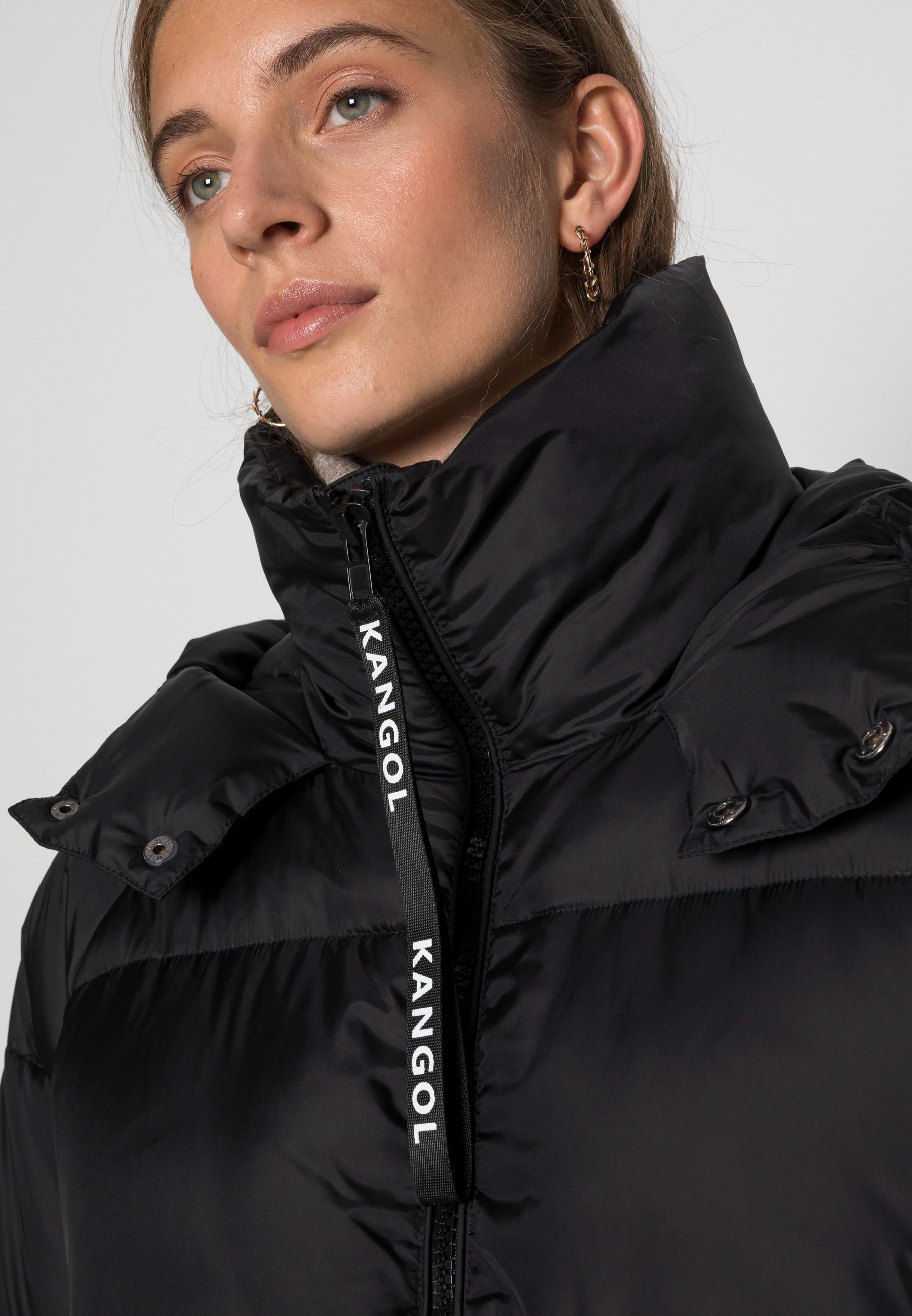 two tone puffer jacket
