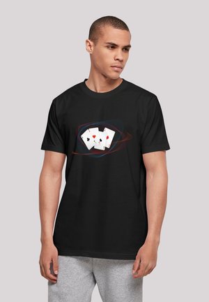 F4NT4STIC SPIELKARTEN A - Print T-shirt - schwarz