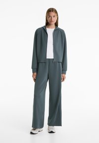 OYSHO STRAIGHT-LEG RIB - Verryttelyhousut - mottled grey