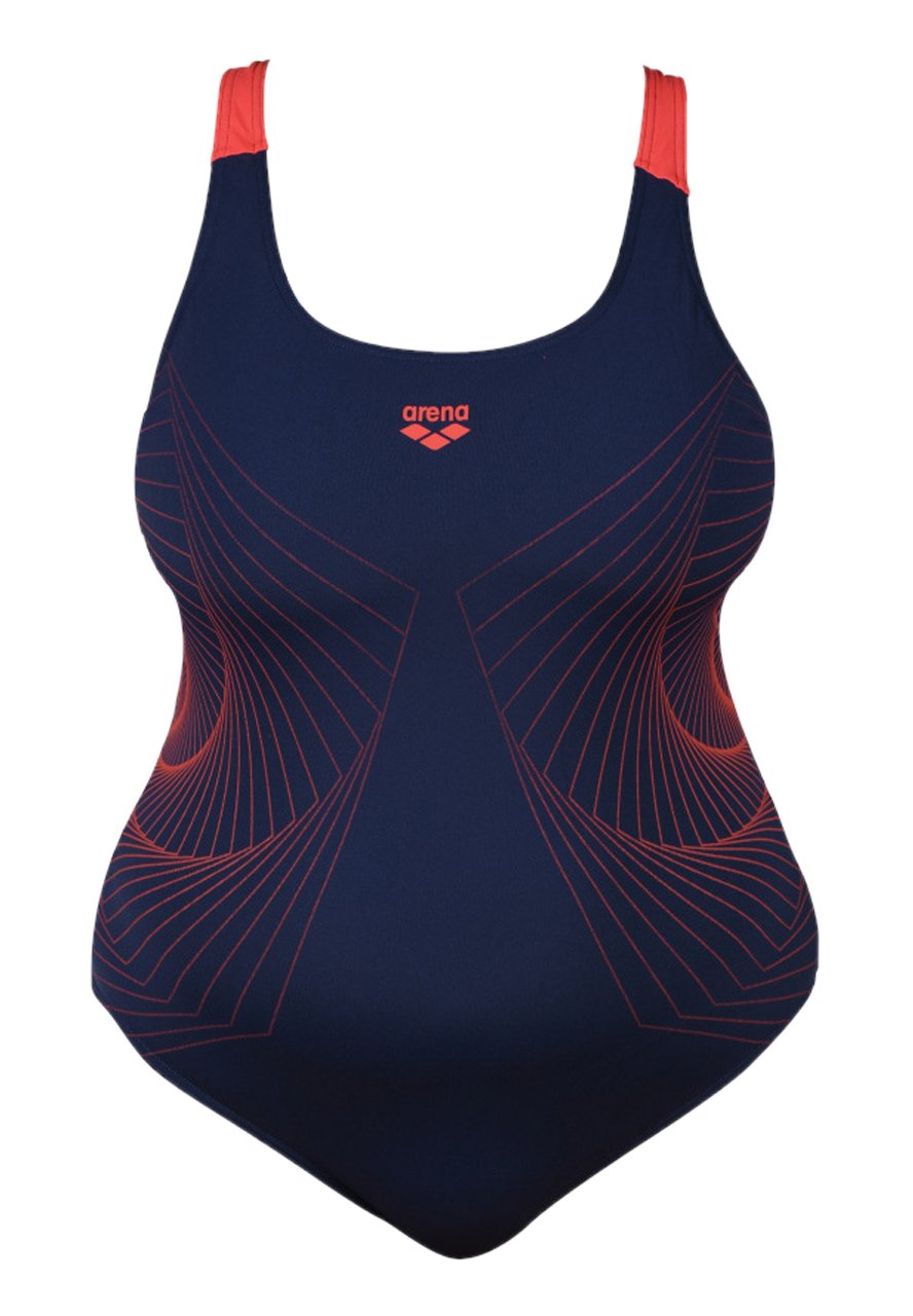Arena Badpak - navy-fluo red/blauw - Zalando.nl
