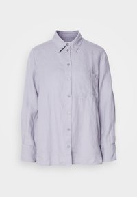 BLOUSE EASY SHAPED LONG SLEEVE COLLAR CHEST POCKET SOLID - Overhemdblouse - nordic sea
