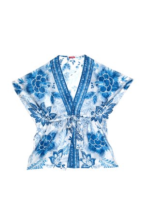 Yamamay, GRETA - KIMONO - Accappatoio - blue-white floral