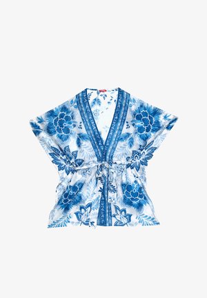 Yamamay, GRETA - KIMONO - Accappatoio - blue-white floral