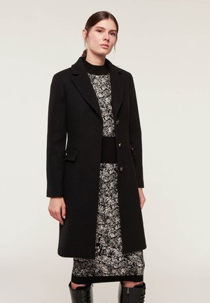 IN PANNO TINTA UNITA - Classic coat - nero