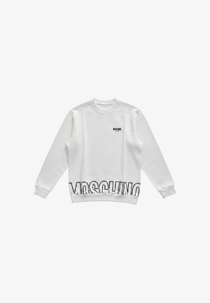 Moschino Underwear, RUBBER MAXI LOGO FELPA GIROCOLLO - Pyjamashirt - white