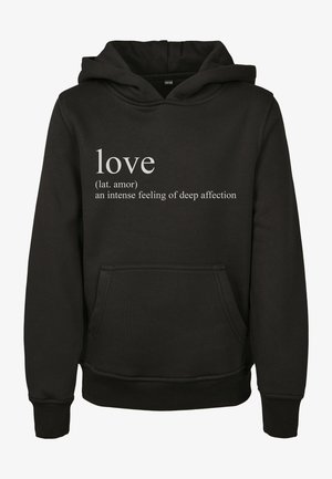 LOVE DEFINITION - Felpa con cappuccio - black