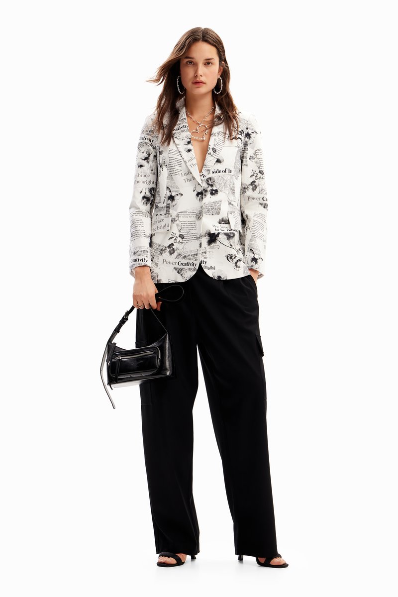 Desigual AME BRATISLAVA - Blazer - white