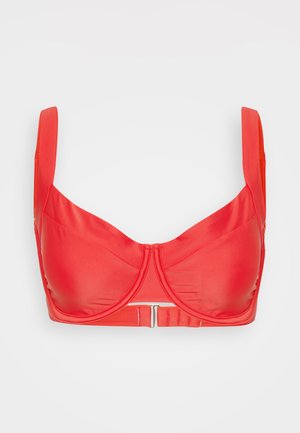 Abercrombie & Fitch, Curve Love Wide Strap Underwire Bikini Top - Top de bikini - salsa