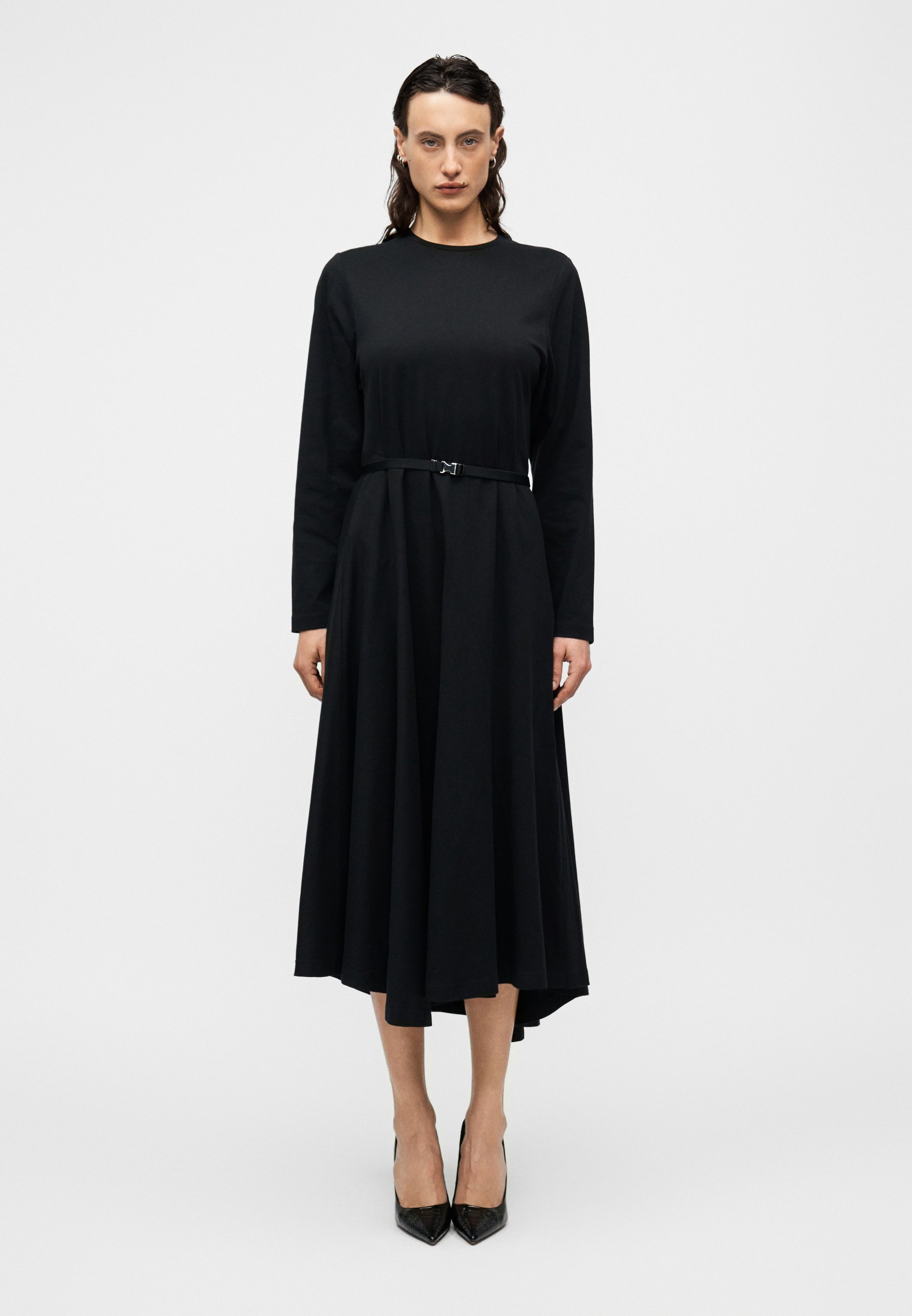 Tory Burch LONG SLEEVE MERMAID DRESS - Jersey dress - black - Zalando