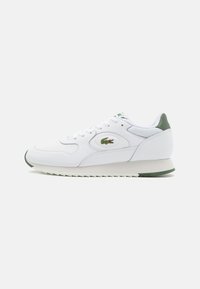 Lacoste - LINETRACK - Zapatillas - white/green Imagen en miniatura 1