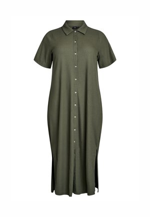 AUS MIT KRAGEN UND KURZEN ÄRMELN - Maxi dress - thyme