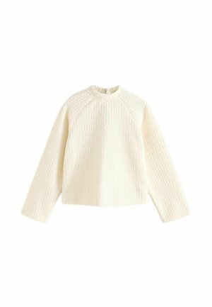 REGULAR FIT COSY DROPPED SHOULDER CREW NECK  - Pullover - ecru