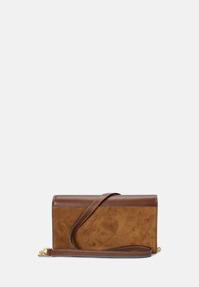 Polo Ralph Lauren POLO ID LEATHER SUEDE CHAIN WALLET & BAG - Vakarsomiņa - cinnamon