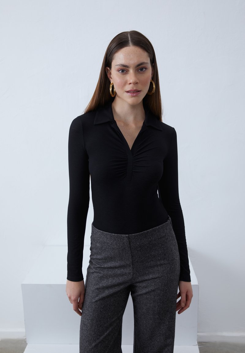 Anna Field Hosszú ujjú felső - black