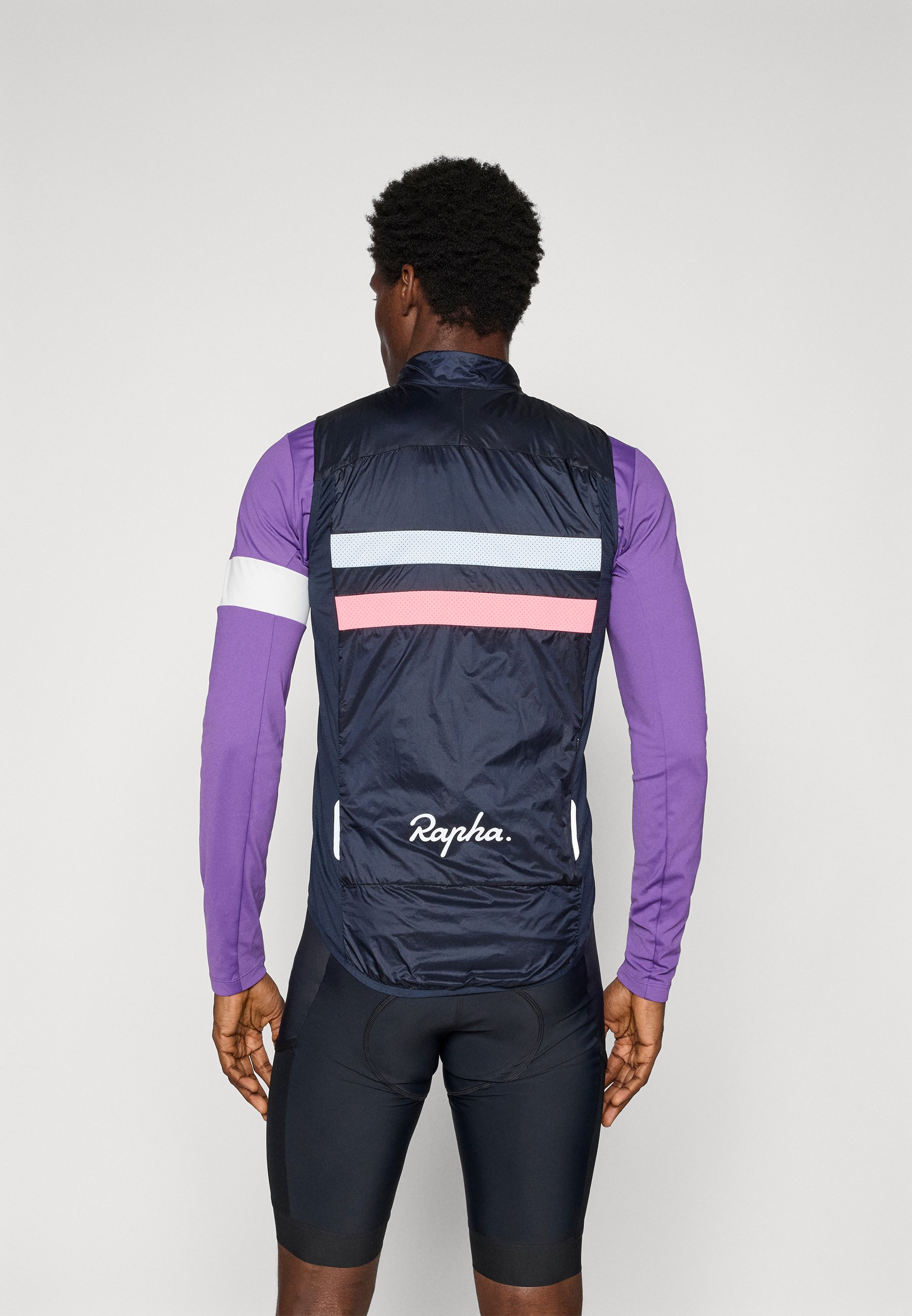 Rapha MENS BREVET INSULATED GILET - Waistcoat - dark navy/pink