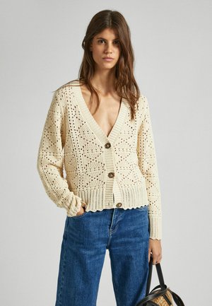 Pepe Jeans GRACE   - Chaqueta de punto - antique lace beige