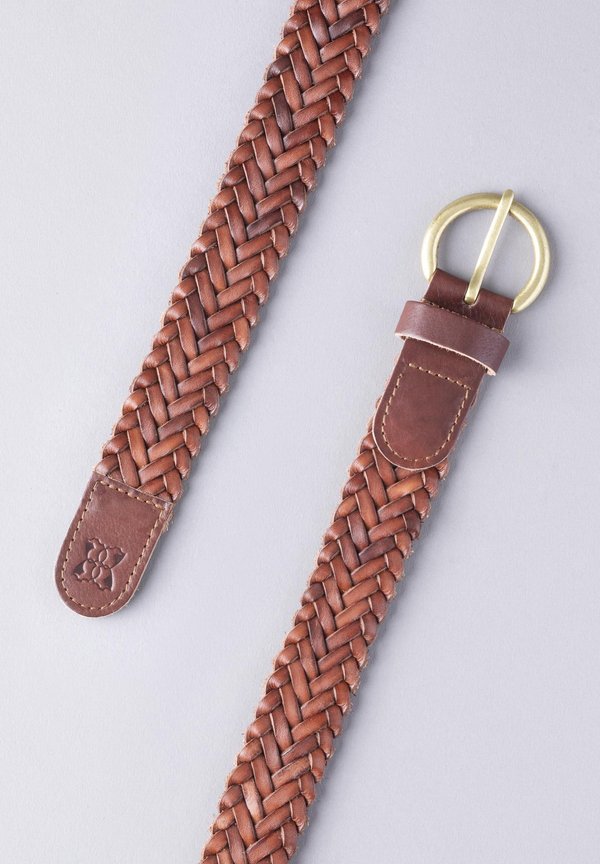 WAVERTON - Braided belt - cognac4
