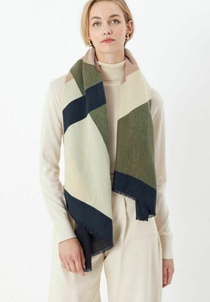 GEOMETRIC - Sjal - darks multi