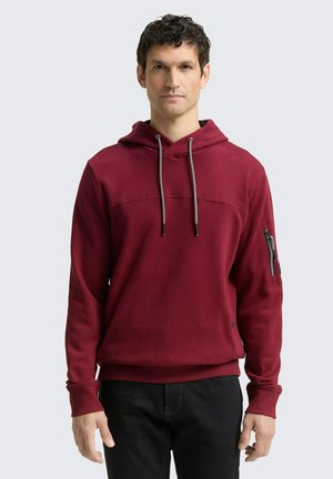 MIT TASCHEN - Hoodie - cabarnet bordeaux red