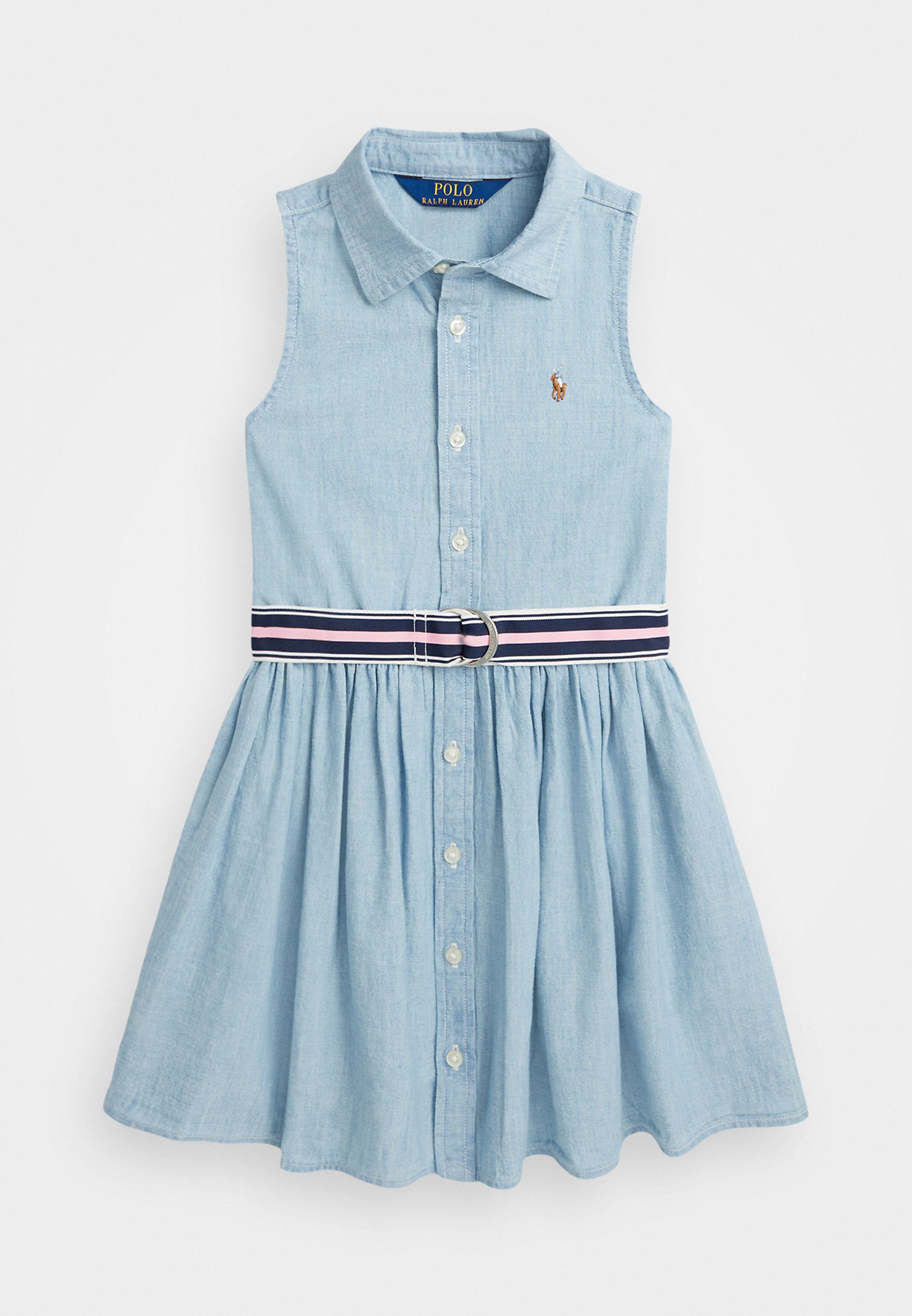 Polo Ralph Lauren BELTED COTTON CHAMBRAY SHIRTDRESS Denim dress