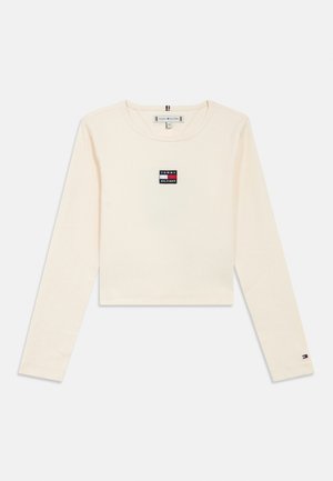 HERITAGE FLAG TEE - Majica z dolgimi rokavi - ancient white