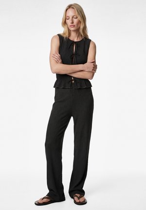 Koton, FRONT TIE SLEEVELESS BLOUSE . - Blouse - anthracite