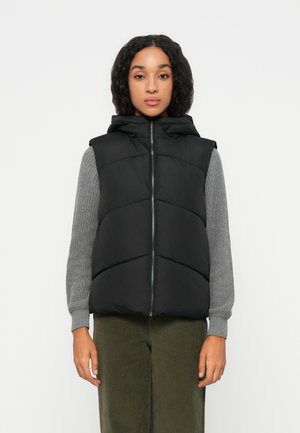 VIKARLA NEW PUFFER VEST - Smanicato - black