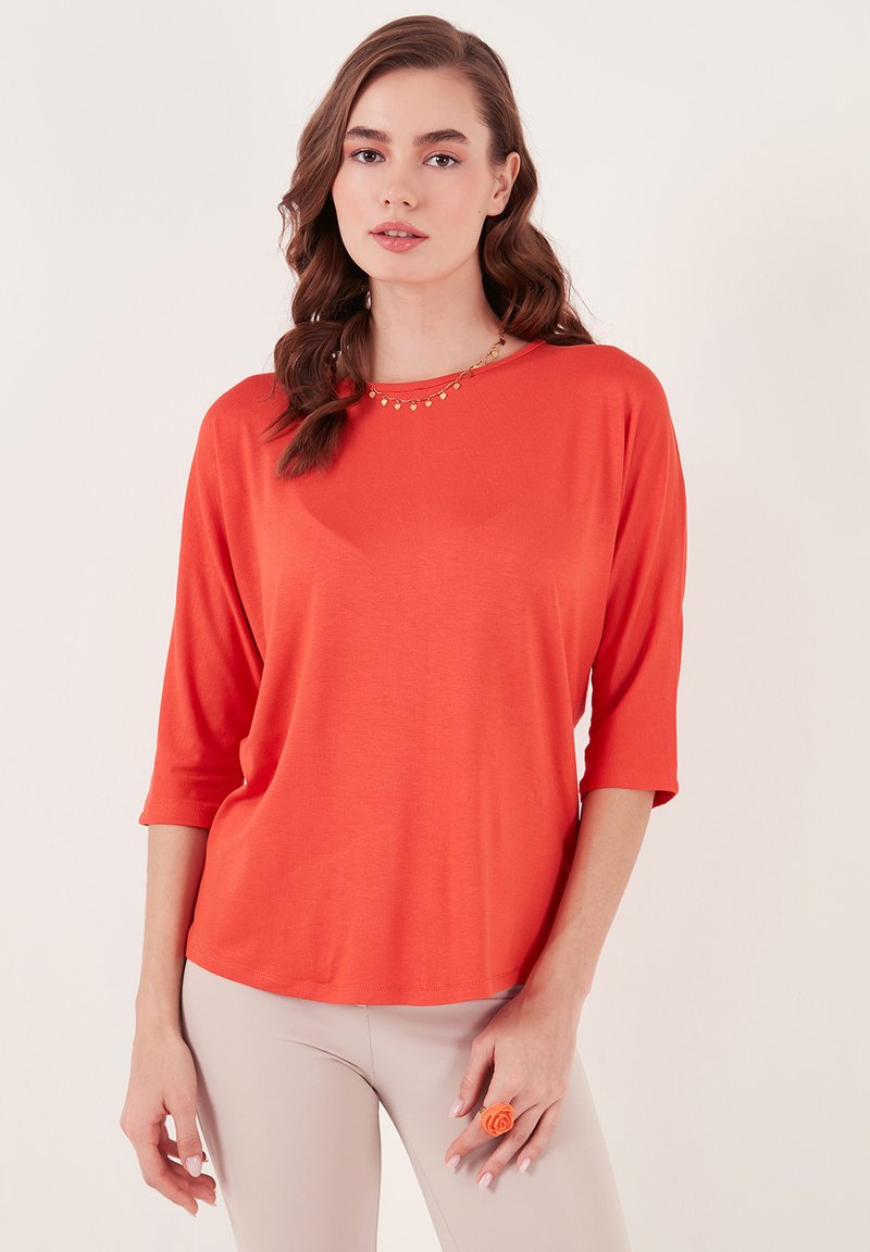 LELA CREW NECK  - Långärmad tröja - coral