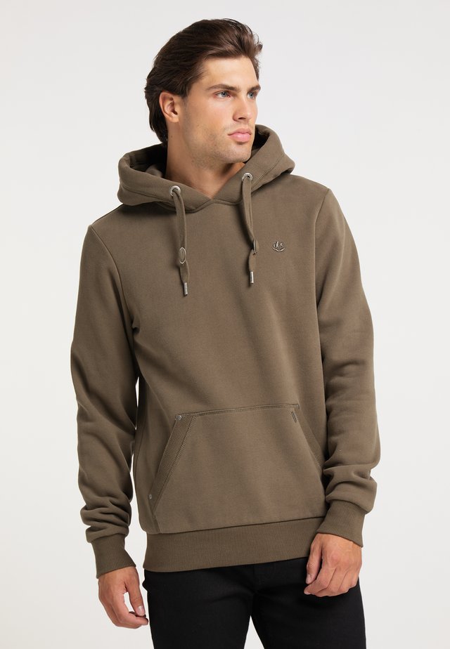 Felpa con cappuccio - militär oliv