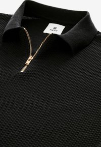 Next SHORT SLEEVE BUBBLE ZIP -REGULAR FIT - Polo - black