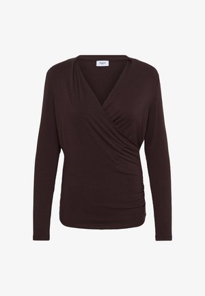 Saint Tropez, Langarmshirt - chocolate plum