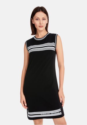 Marc Cain Strickkleid - black and white