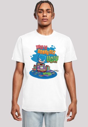 SUPER FRIENDS BATMAN JOKER CHRISTMAS WITH ROUND NECK - Print T-shirt - white