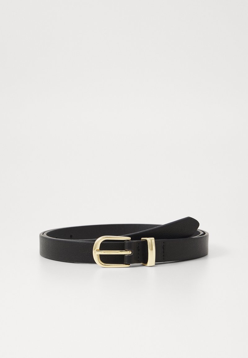 Pieces - PCMYRA SLIM BELT - Belt - black/gold-coloured, Enlarge