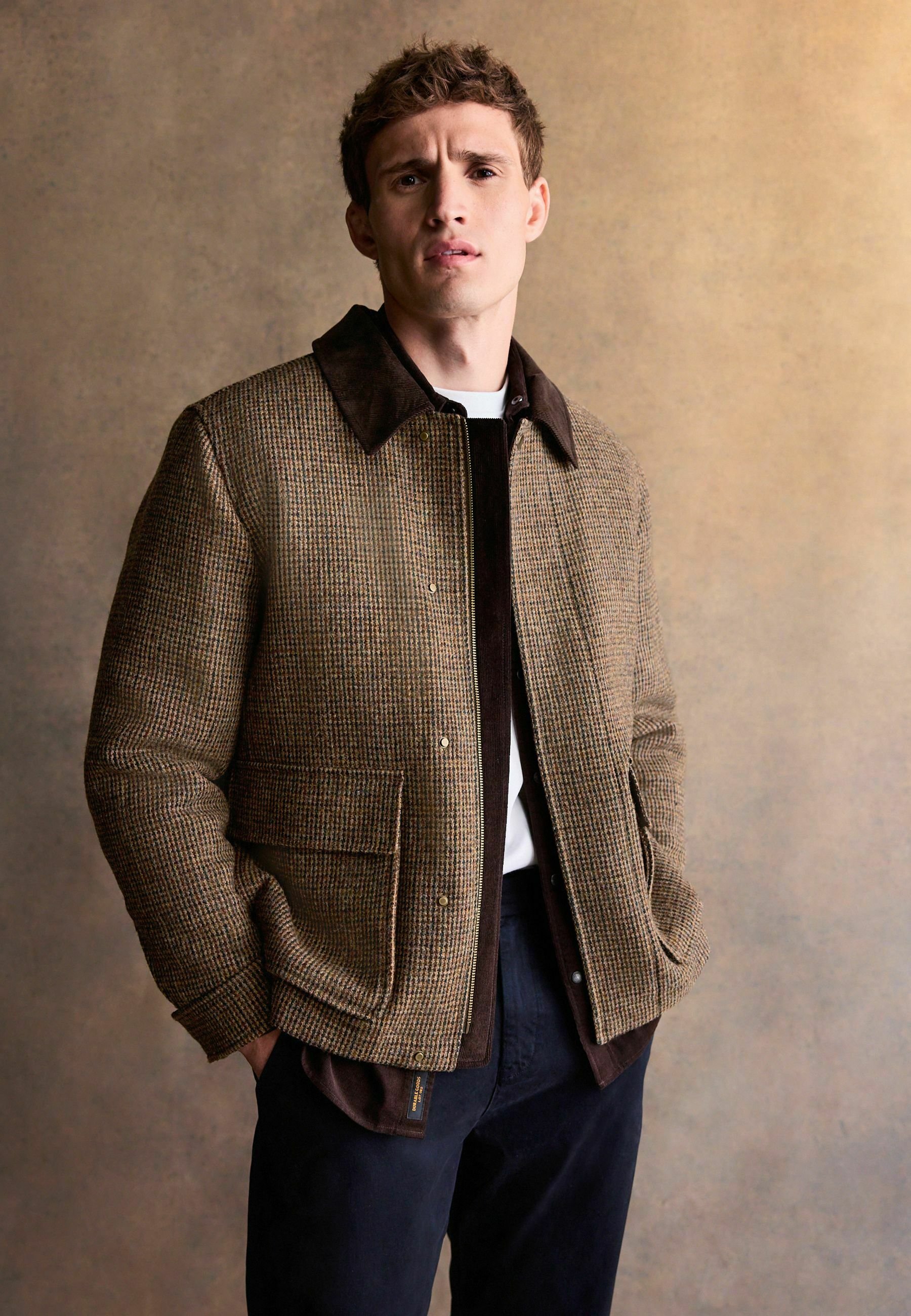 Next REGULAR FIT - SIGNATURE HARRIS TWEED - Light jacket - brown