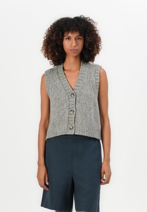 SLEEVELESS - Cardigan - stone