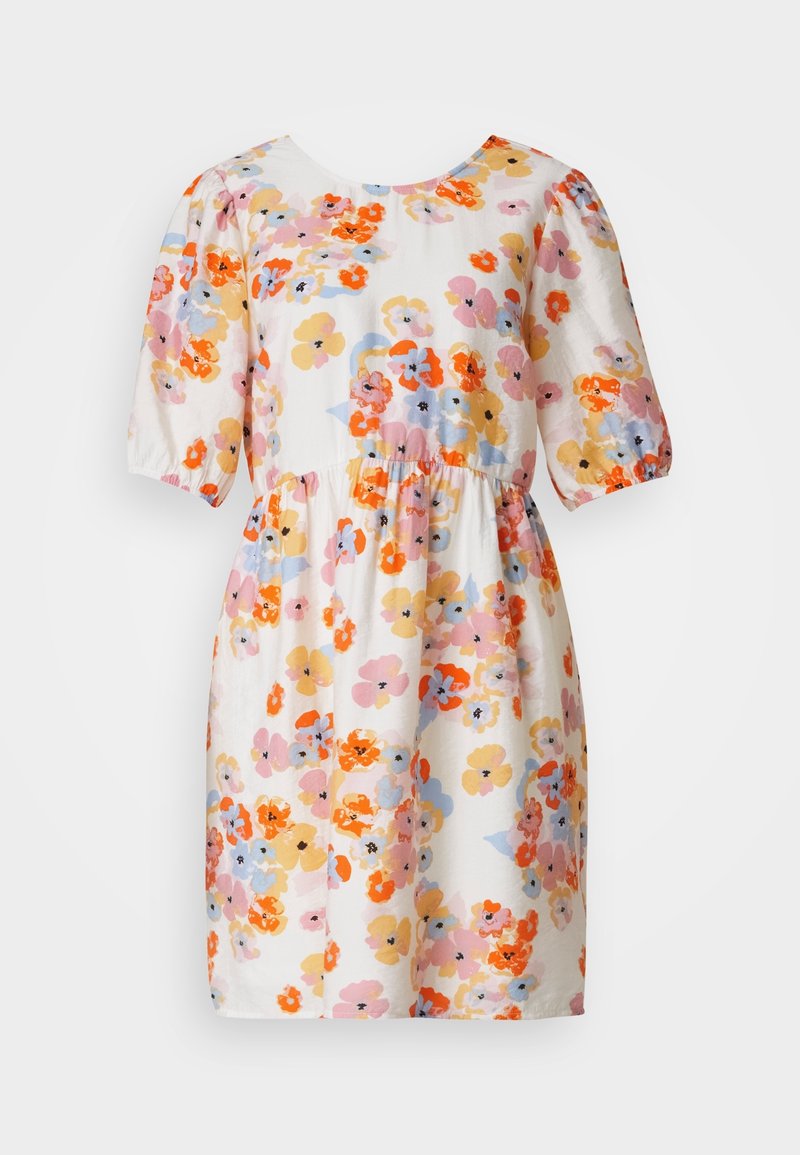 princess polly baby blue dress Women's White/Blue floral Bubble-hem cotton dress main image 0
