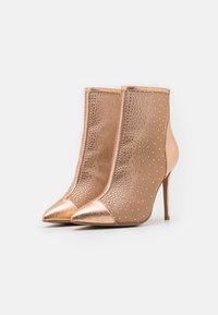 Even&Odd Ankelboots med høye hæler - gold