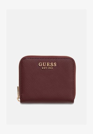 Guess, LAUREL SMALL ZIP AROUND - Punge - burgundy