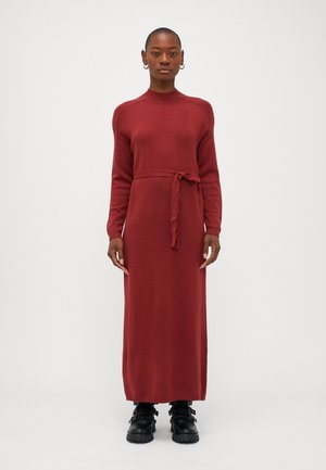 ONLLEVA LONG BELT DRESS - Maxi ruha - syrah